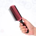 thumbnail image 7 of Vocoste Hair Brush 9 Row Styling Brush for Women Black Red 8.74"x2.2"x1.38", 7 of 7