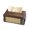 Dark color, variant on Hotel Grade Tissue Box Featuring Tear Paper Access for Guest in Accommodation Facilities