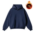thumbnail image 1 of Styesk Mens Shirts Men's Leisure Hooded Sweatshirt Solid Color Shoulder Sleeves Long Sleeved, 1 of 8