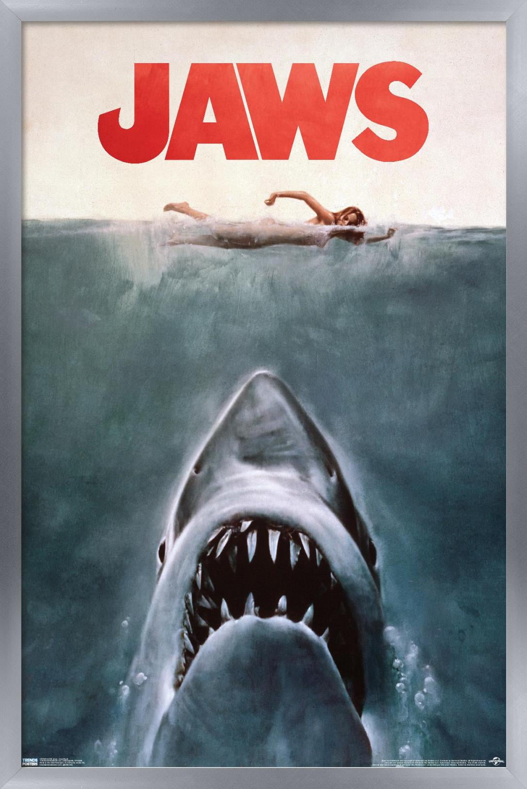 JAWS Shark Classic Movie Premium METAL Poster Art Print Gift 