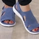 thumbnail image 5 of Sandalias de verano para mujer, sandalias de plataforma con cinta elástica transpirables de talla grande, sandalias casuales, 5 of 6