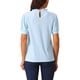 thumbnail image 3 of INSPIRAR CHIC Blusas de Ojal de Manga Abullonada con Botón en la Espalda para Mujeres, Casual Elegante con Cuello Volante, Azul Claro M, 3 of 4