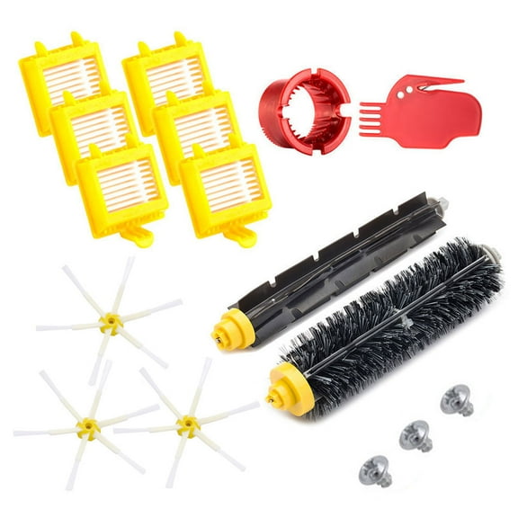Neutop Replacement Parts for iRobot Roomba 700 Series 760 761 770 780 790 Robot Vacuum Accessories with 1 Bristle&Beater Brush Set 6 HEPA Filter 3 Upgraded 6-arms Side Brush 3 Screws 2 Cleaning Tools.