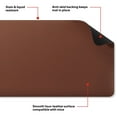 thumbnail image 3 of Staples TECH Anti-Slip Faux Leather Desk Pad 31.5" x 15.7" Brown (ST62544), 3 of 6