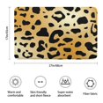 thumbnail image 3 of Gold and Black Of Leopard Print Bathroom Rugs Mat,Non Slip Microfiber Bathroom Rug,Rubber Backing,Soft Bathroom Mats for Bathroom Floor,Tub and Shower,17x27in(43x68cm), 3 of 5