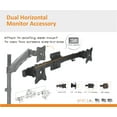 thumbnail image 3 of Duramex Dual Monitor Mount Extender Bar for 17" - 27" Monitors with VESA mounting Holes and Max. Weight 7KG per Monitor, 3 of 5