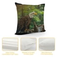 thumbnail image 4 of Orinice Bald Eagle Forest Graphic Decorative Cushion Throw Pillow Cover for Home Living Room Sofa - High-quality Square 1PC 24x24in, 4 of 5