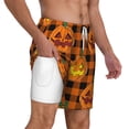 thumbnail image 2 of Kdxio Halloween Print Men'S Swim Trunks With Compression Liner 7 Inch Inseam Quick Dry Swim Shorts, 2 of 7