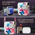 thumbnail image 2 of ELEHOLD Butterfly Crossbody Phone Bag for Motorola Razr Ultra 2025/Razr+ 2025/Razr Series, Lightweight Faux Leather Mini Shoulder Bag Slim Non-Slip Travel Bag with Strap for Women,A, 2 of 7