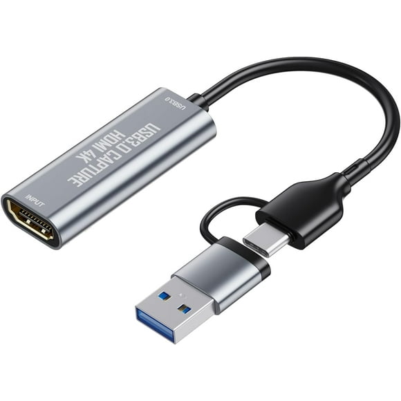 VIXLW Audio/Video Capture Card, USB 3.0 HDMI Capture Card for Streaming, USB Capture Card 2K 30FPS/1080P 60FPS, HDMI to USB C for Gaming Broadcasts Video Reording, Work with Windows Mac OS Camera OBS