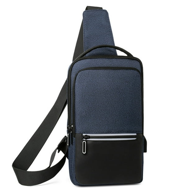 Mochila con correa pequeña, bandolera multifuncional en el pecho, bolso de día para senderismo