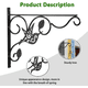 thumbnail image 3 of 2 Pzs Soportes Para Plantas Colgantes Para Colgar Macetas Xtellar negro, 3 of 4