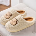 thumbnail image 6 of Lilgiuy Women's Cute Slippers Warm Winter Slippers Soft Fleece Plush House Indoor Outdoor Slippers for Daily Life, 6 of 6