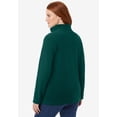 thumbnail image 2 of Woman Within Plus Size Microfleece Quarter-Zip Pullover, 2 of 6