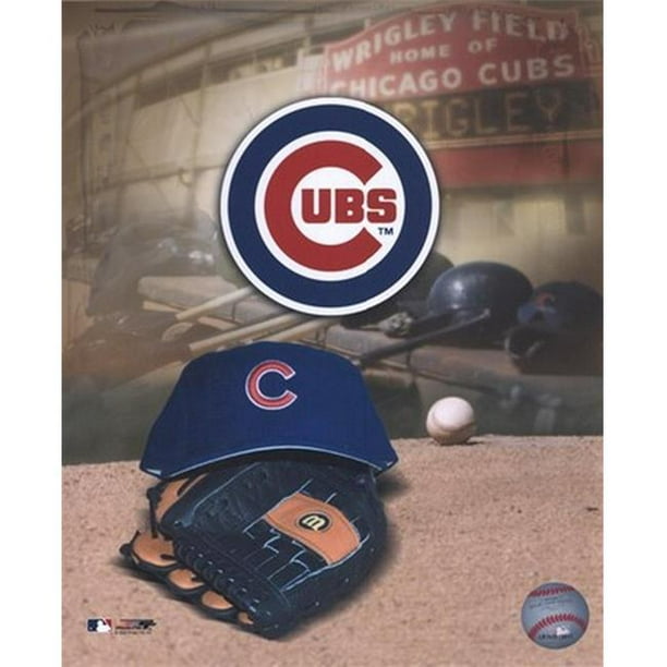 PhotofPFSAAGR07601 Ile Chicago Cubs - 05 Logo Casquette et Gant Sport Photo - 8 x 10