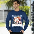 thumbnail image 3 of Christmas Sweatshirt, Funny Santa with Cows Christmas Sweatshirt, Holiday Ugly Sweater, Festive Crewneck for Parties & Cow Lovers, 3 of 5