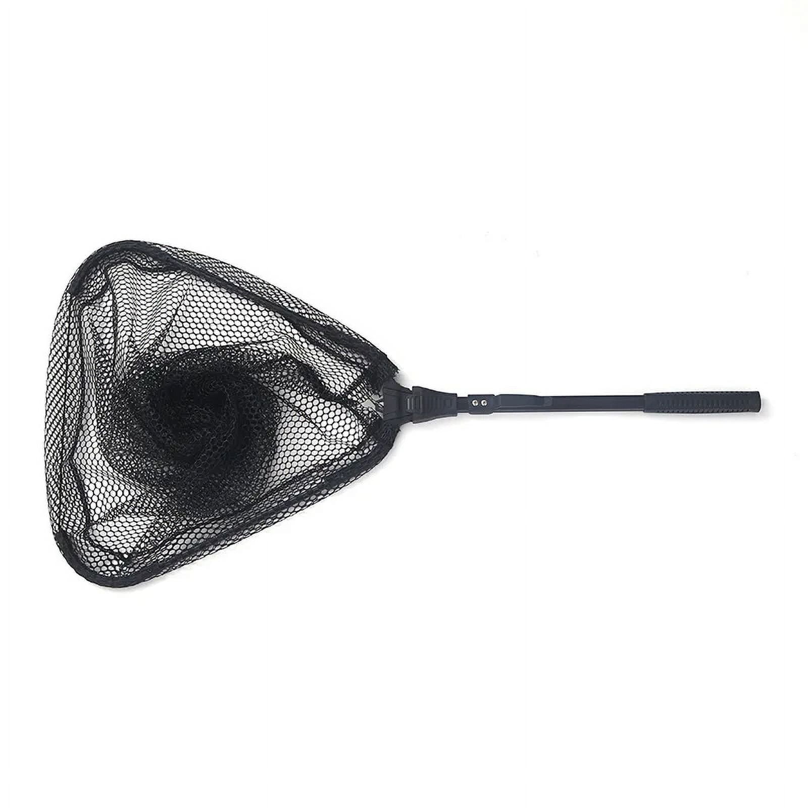 Portable Folding Fishing Landing Net Handheld Telescopic Handle Lure Stream Fishing Cast Mesh Fishing Tool Fly Fishing Net