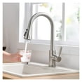 thumbnail image 2 of Kitchen Faucet Brushed Nickel Color Surface Hot and Cold Water Faucet Pull-out Single Hole ,Easy to Install, 2 of 8