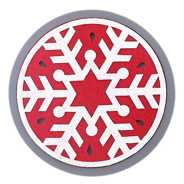 Christmas Absorbent Coaster Xmas Tree Snowflake Coaster Silicone Drink Coaster