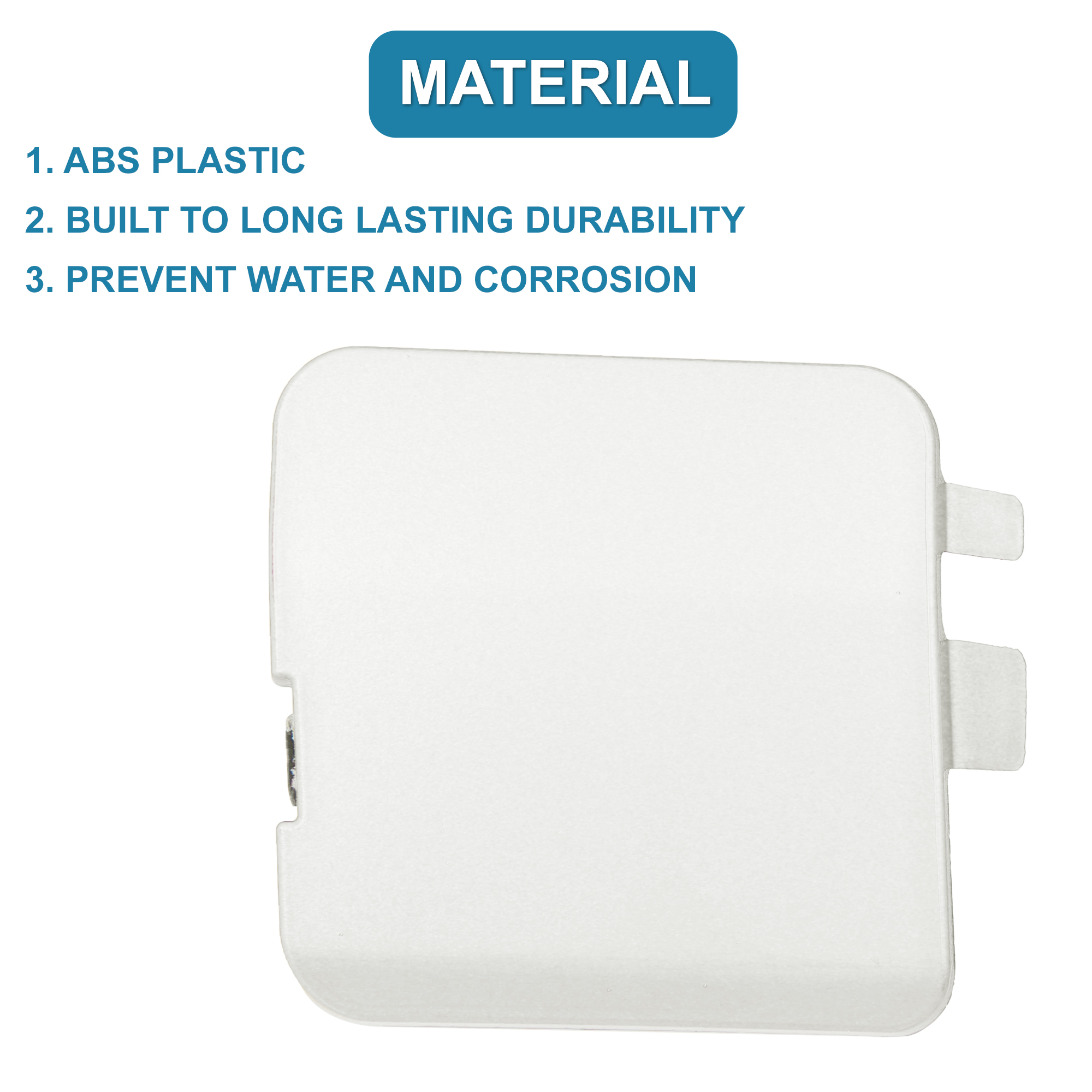 Unique Bargains Car Rear Bumper Tow Hook Cover Cap for Mazda CX-5 2017-2021 White