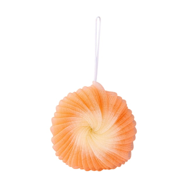 Conch Flower Bath Sponge Double Layer with Hook, Super Soft and Skin Friendly in Multiple Colors