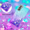 thumbnail image 4 of Funda para Samsung Galaxy S21 FE 5G Transparente con Brillos Carcasa Protectora Antigolpes con Glitter Brillante, 4 of 5