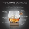 thumbnail image 4 of Final Touch Whiskey Cigar Glass - Enjoy Whiskey and Cigar Together with Built-In Grip | Adjustable Size, Enhanced Aromas, Non-Slip Coaster Base (GS130), 4 of 8