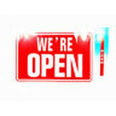 We're Open Signs for Stores