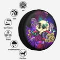 thumbnail image 6 of Kll Mushrooms And Skull Tire Cover,Universal Wheel Tire Cover For Trailer, Rv, Suv, Truck,Camper And Many Vehicle,(15 Inch), 6 of 7