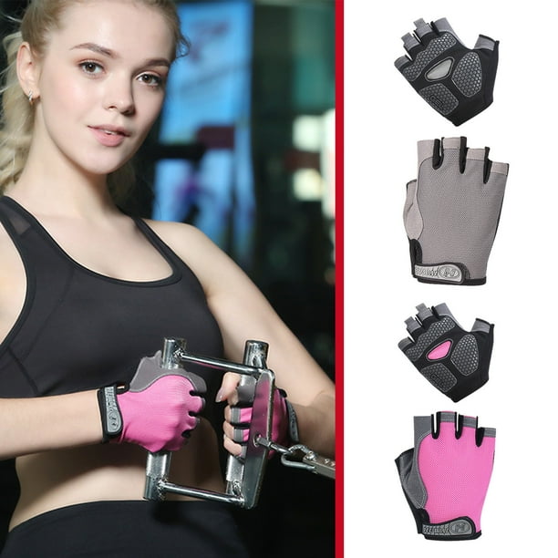 Guantes de Medio Dedo para Fitness, para Hombres y Mujeres, para Entrenamiento, Levantamiento de Pesas, Montañismo Al Aire Libre.