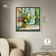 thumbnail image 5 of Vase By The Window Impressionism Wall Art /Monet And Van Gogh Inspired Art Canvas Wall Art by Art Remedy, Black Floater Frame, 31" x 31", 5 of 7