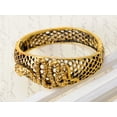 thumbnail image 2 of ALILANG Antique-Inspire Golden-Tone Slither Snake Filigree Bracelet Bangle Cuff, 2 of 5
