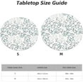 thumbnail image 3 of Elastic Edged Round Leaf Fitted Table Cloth Cover, Home Decorative Tablecloth for Indoor Outdoor Kitchen Party, Fits 40" - 44" Tables, Small, 3 of 4