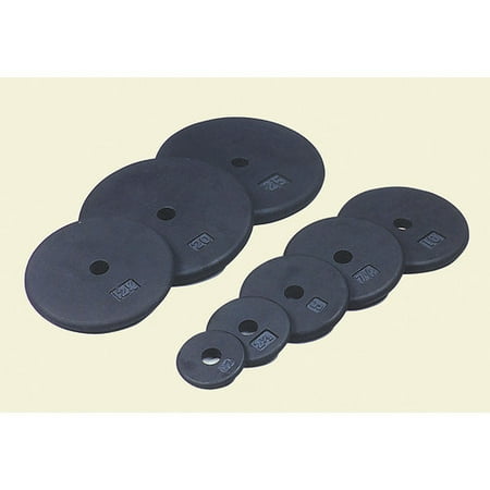 USA Sports by Troy Barbell 5 lbs Standard 1'' Plate in Black