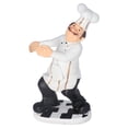 thumbnail image 3 of Chef Figures Décoratif, Exécution Exquise Multi But Cuisine Ornements Résine Matériel pour les Restaurants, 3 of 8
