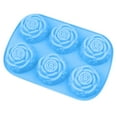 thumbnail image 1 of 1 unidad, 6 cavidades, cubitera para hielo, silicona con forma de rosas, silicona para chocolate, silicona para pasteles de chocolate, cubitera para hielo, 1 of 4