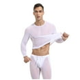 thumbnail image 1 of Men Fitness Running Cycling Tights with Mesh Transparency and High Elasticity for Long Sleeve Training, 1 of 2