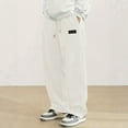 thumbnail image 6 of OSOLU Men's Corduroy Pants Solid Color with Pocket Drawstring Soft Fuzzy Winter Comfort Everyday Wear Relaxed Fit Chic Casual Trousers, 6 of 9