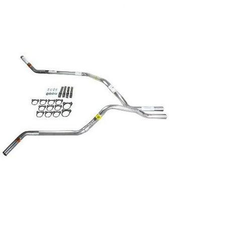 Silverado 99-06 dual exhaust 2.5 pipe No Muffler   Corner exit