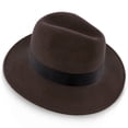 thumbnail image 3 of Empire - Walrus Hats Grey Wool Felt Fedora Hat - H7001, 3 of 6