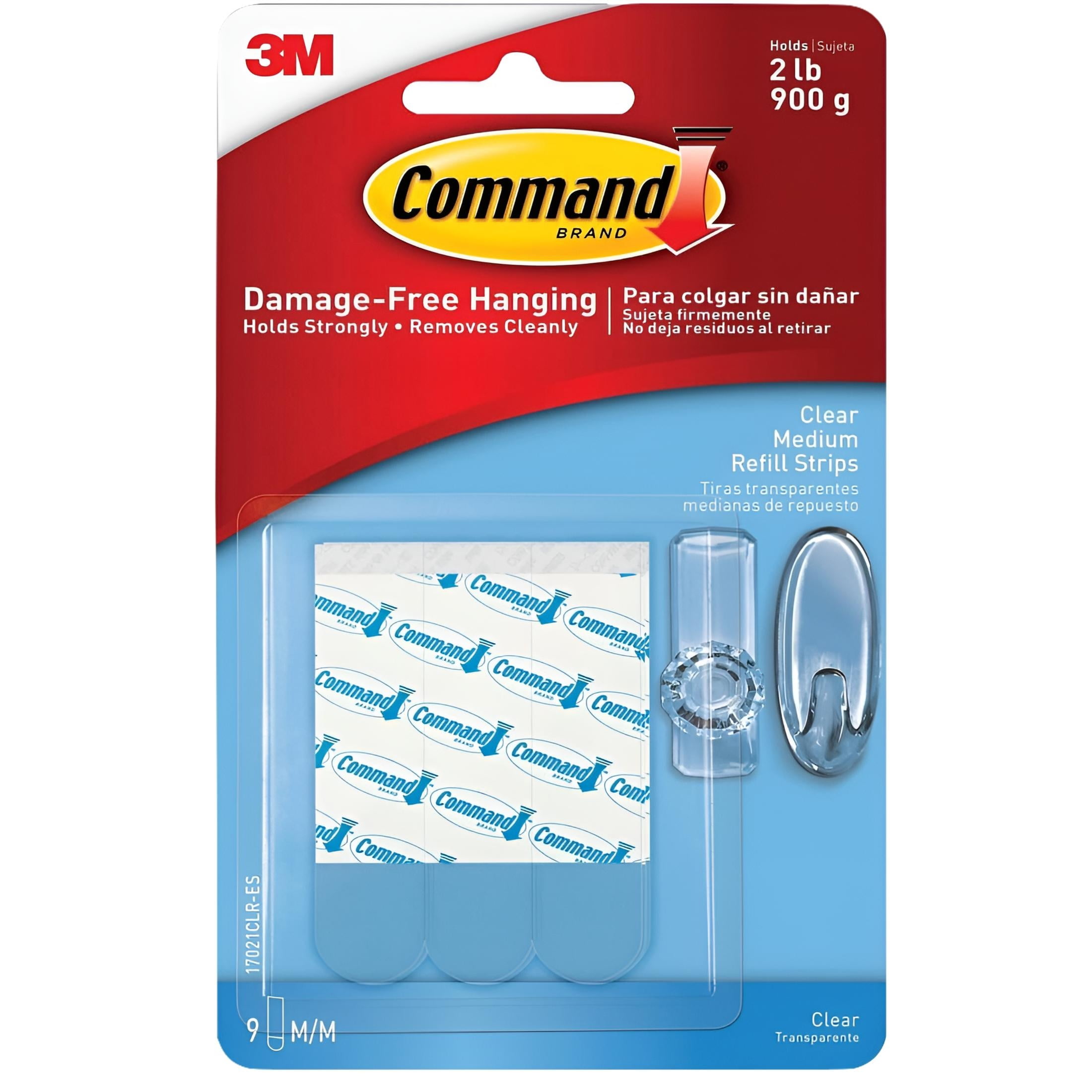 Command Clear Medium Adhesive Refill Strips, Roll Pack