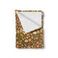 thumbnail image 2 of Autumn Soft Flannel Fleece Throw Blanket, Fall Season Elements with Pumpkin Owl Scarf and Caps on a Earthy Toned Background, Cozy Plush for Indoor and Outdoor Use, 70" x 90", Multicolor, by Ambesonne, 2 of 6