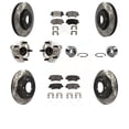 thumbnail image 1 of Transit Auto Roulements de Moyeu de Roue avant Arrière avec Rotors de Frein à Disque Enduits et Kit de Plaquettes en Céramique (10 Pcs) pour Voiture 2016 Hyundai Veloster Tech SE - Côté Gauche Droit (Conducteur Passager) KBB-114260, 1 of 2