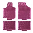 thumbnail image 1 of August Auto Alfombrillas De Aluminio Universales Para Todo Tipo De Clima, Aptas Para Sedán, Suv, Camiones Y Furgonetas, Juego De 4 (Rosa), 1 of 5