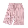 thumbnail image 2 of HongQid Modal Lounge Shorts for Women Elastic Waist Casual Sleepwear Lightweight Cozy Pajama Bottom Pink 2XL, 2 of 3
