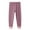 Purple, variant on WOYY Toddler Girls Pajama Pants Unisex Kids Winter Warm Solid Ribbed Sleep Pants