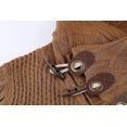 thumbnail image 3 of Cárdigan de punto de cable para hombre Suéter con botones Manga larga Cárdigans de cuello alto de punto grueso de invierno/XS/Marrón kaili Sencillez, 3 of 5