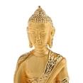 thumbnail image 4 of Estatua Inteprter Buda que ríe sentado sobre rana de dinero Decoración del hogar Oro, 4 of 6