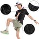thumbnail image 1 of pstuiky Camisas de manga corta para hombre, Camiseta con capucha elástica de manga corta para correr al aire libre de color sólido para hombre ropa de hombre s, 1 of 6