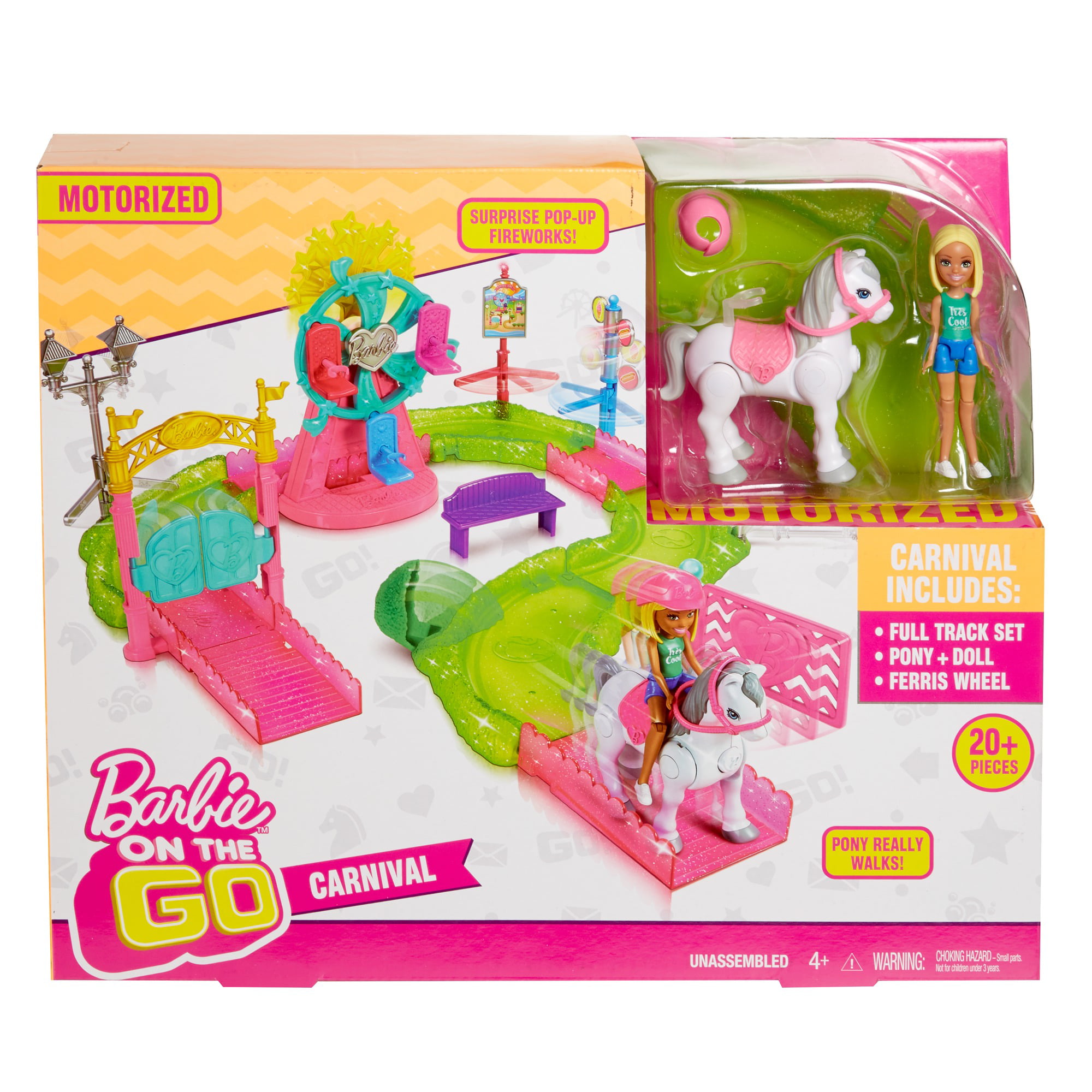 Barbie on The Go Carnival Playset Mattel FHV70 for sale online 